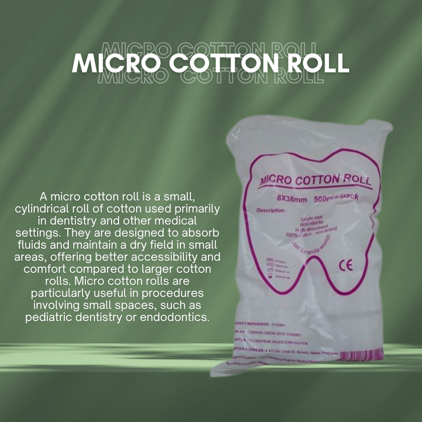 MICRO COTTON ROLL 500pcs. MICRO COTTON ROLL 500pcs.